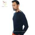 Jersey de jersey con cuello redondo Merino Wool Knitted para hombre